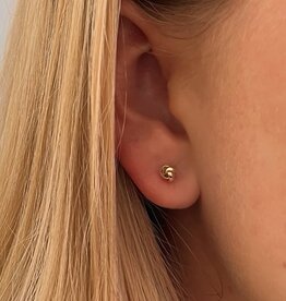 Gold Love Knot Earrings