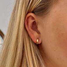 Gold Ashlie Bold Hoop Earrings