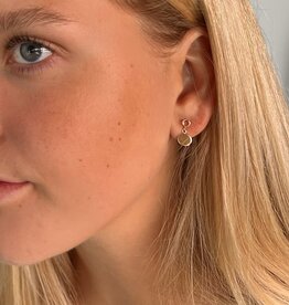 Gold Catherine Disc Earrings