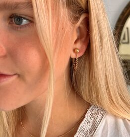 Boho Gold Chain Loop Earrings