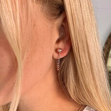 Boho Gold Chain Loop Earrings