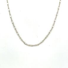 Silver Beaded Poppy Necklace