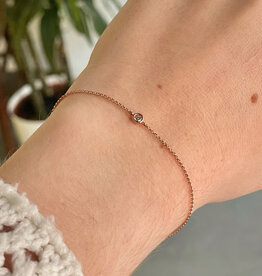 LILA Rose Gold North Star Diamond Bracelet  0.10 ct