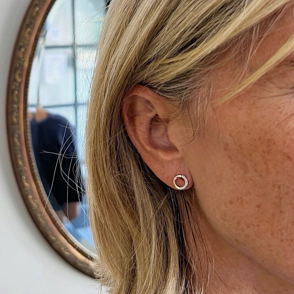 BLOSSOM Rose Gold Diamond Phoebe Earrings