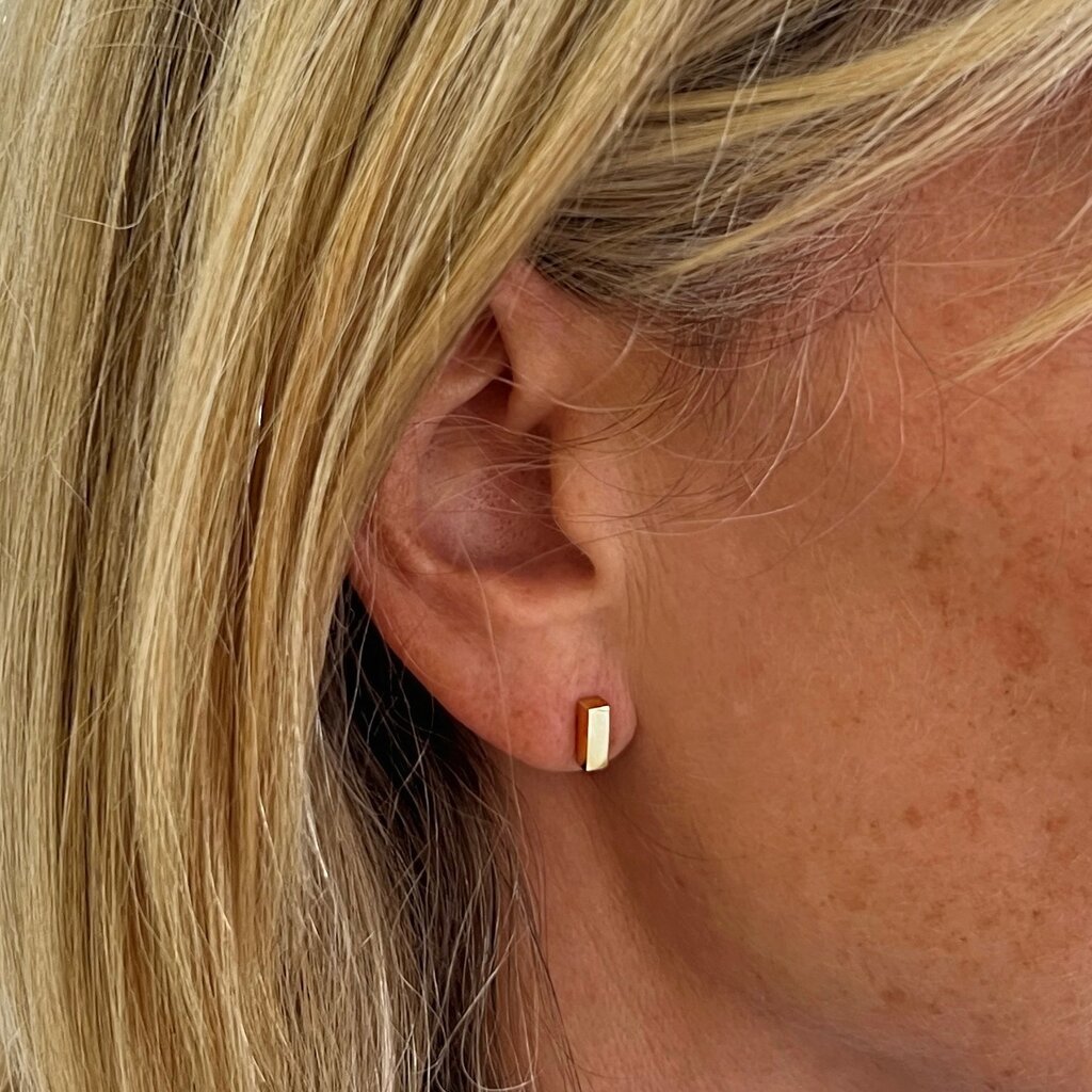KENSINGTON Gold Bolt Earrings