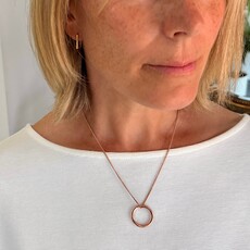 KENSINGTON Rose Gold Ring of Love Necklace