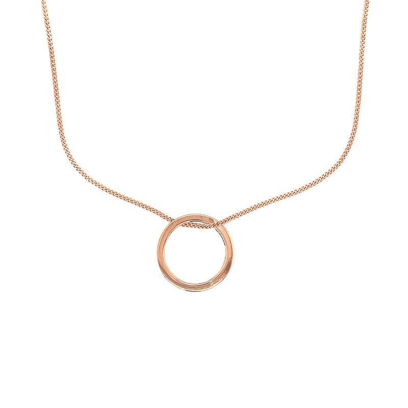 KENSINGTON Rose Gold Ring of Love Necklace