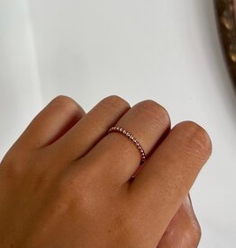 LILA Rose Gold Bubble Stacking Ring