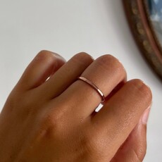 LILA Rose Gold Waves Stacking Ring