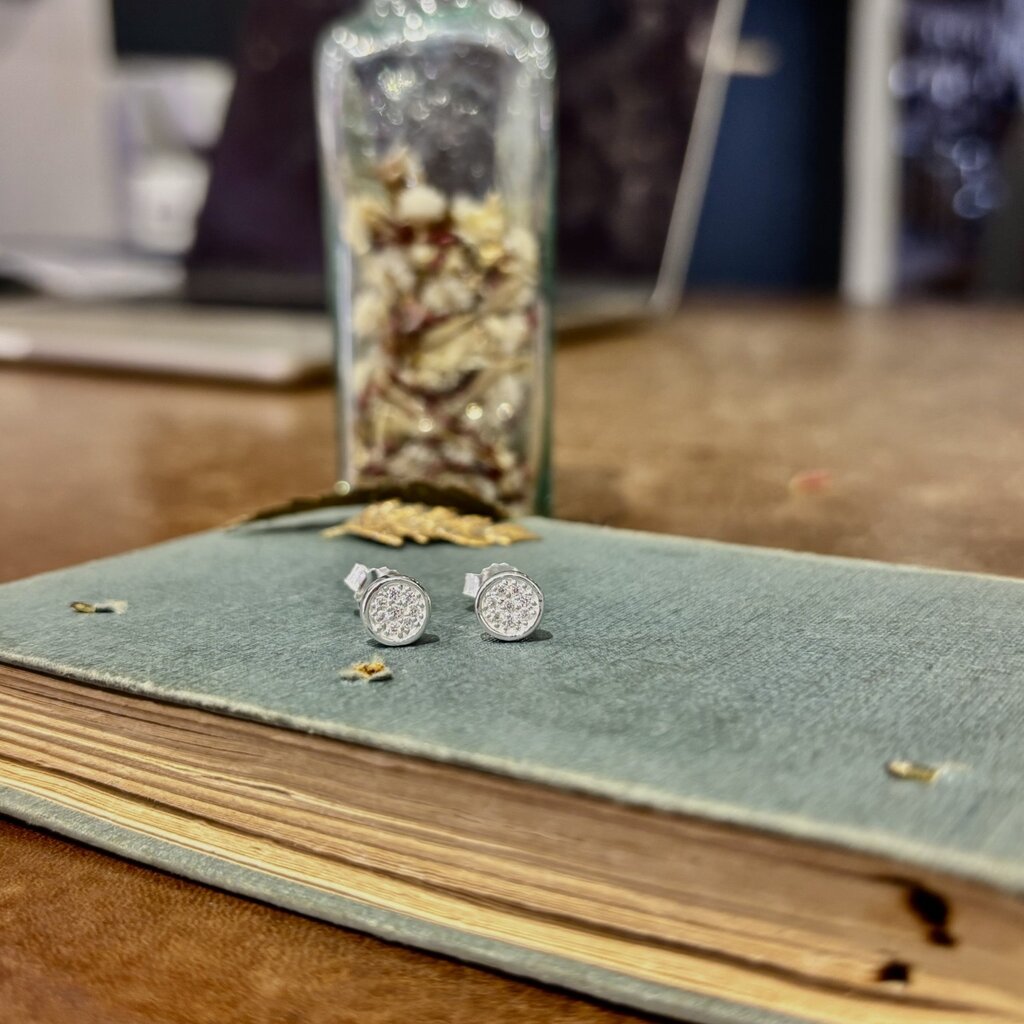Silver Shimmer Sol Earrings