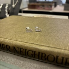 Silver Limone Leaf Earrings
