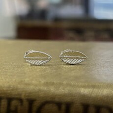 Silver Limone Leaf Earrings