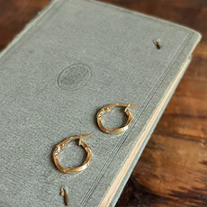 Gold Willow Hoop Earrings