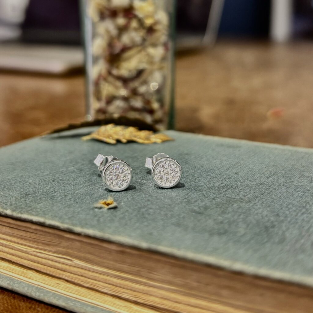 Silver Shimmer Sol Earrings