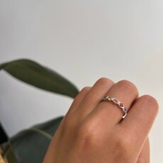 OCEANIA White Gold Sapphire and Diamond Mila Ring