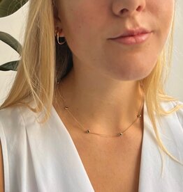 BLOSSOM Gold Quinate Emerald Necklace