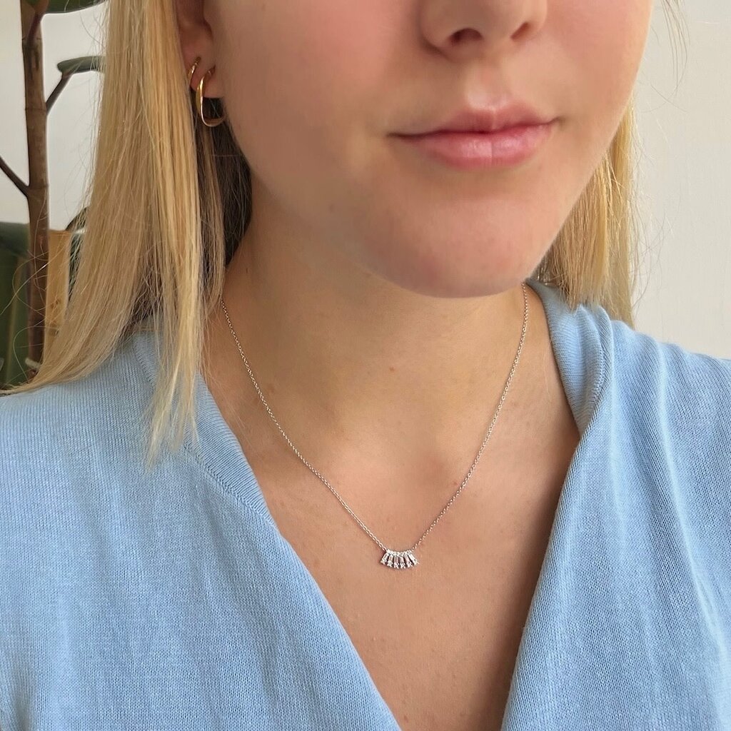 BLOSSOM White Gold Mazarae Diamond Necklace