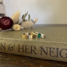 OCEANIA Gold Emerald and Diamond Tabitha Ring