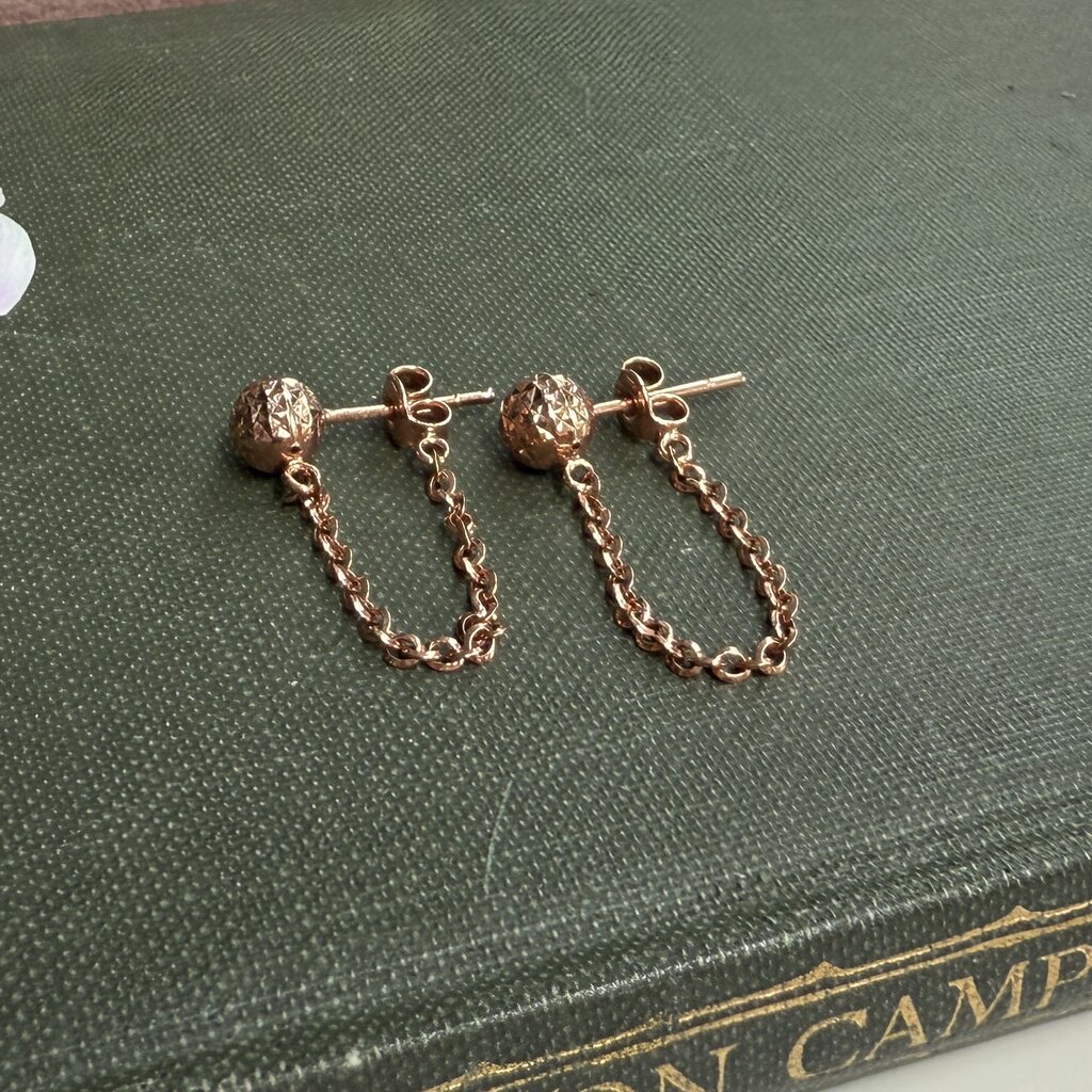 Boho Gold Chain Loop Earrings