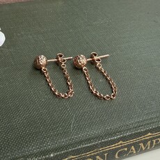 Boho Gold Chain Loop Earrings