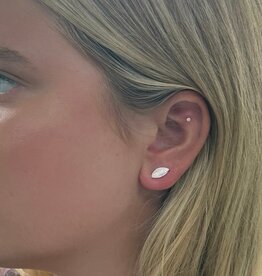 Silver Limone Leaf Earrings