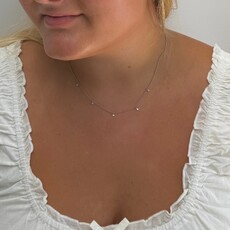 OCEANIA White Gold Tears of the Sea Necklace