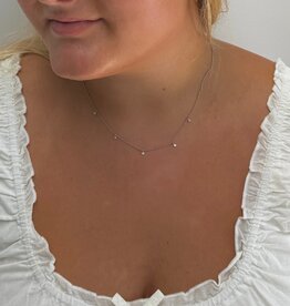 OCEANIA White Gold Tears of the Sea Necklace