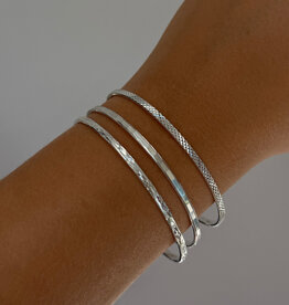 Silver Jemima Shimmer Bangle