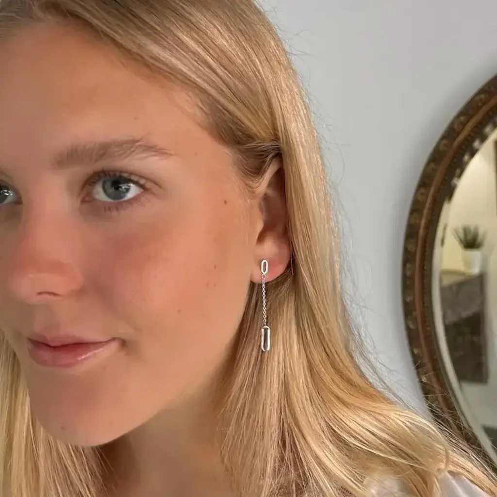 LILA Gold Livv Chain Drop Earrings