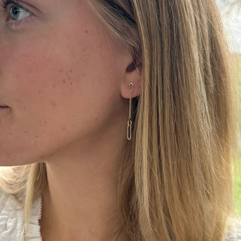 LILA Gold Livv Chain Drop Earrings