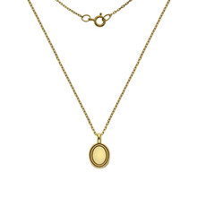 Gold Monroe Oval Necklace