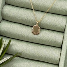 Gold Monroe Portrait Necklace