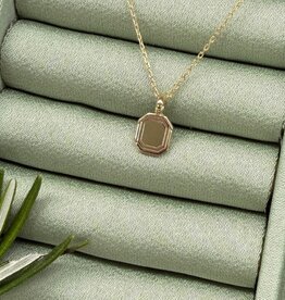 Gold Monroe Portrait Necklace