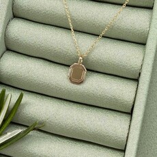 Gold Monroe Portrait Necklace