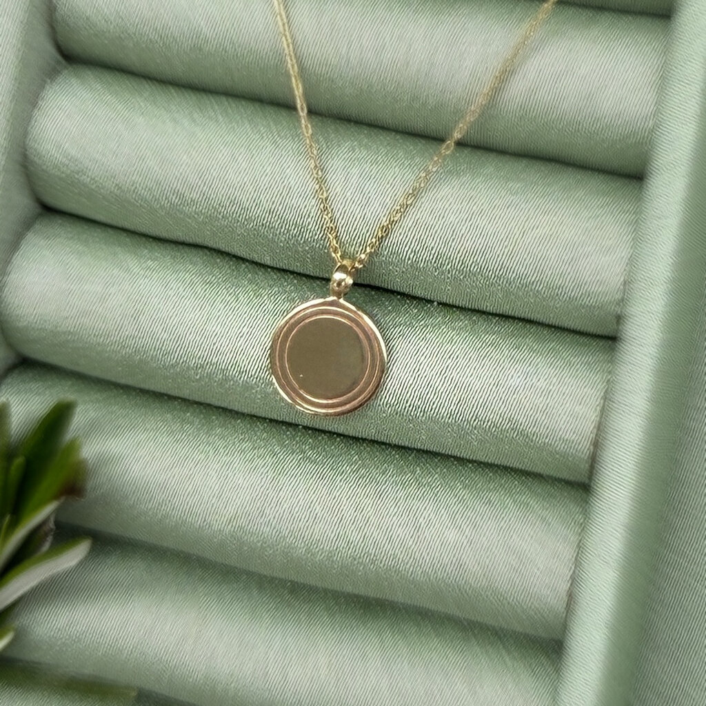 Gold Monroe Circular Necklace
