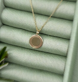Gold Monroe Circular Necklace