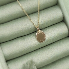 Gold Monroe Oval Necklace