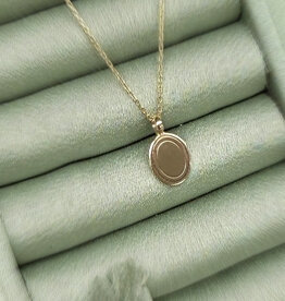 Gold Monroe Oval Necklace