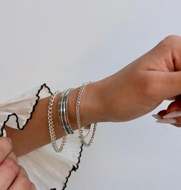 METRO Silver Tidal Cuff