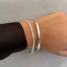 METRO Bold Silver heavy chain Bracelet
