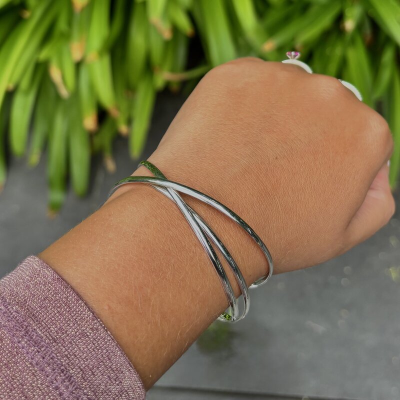 Sterling Silver Monro Bangle
