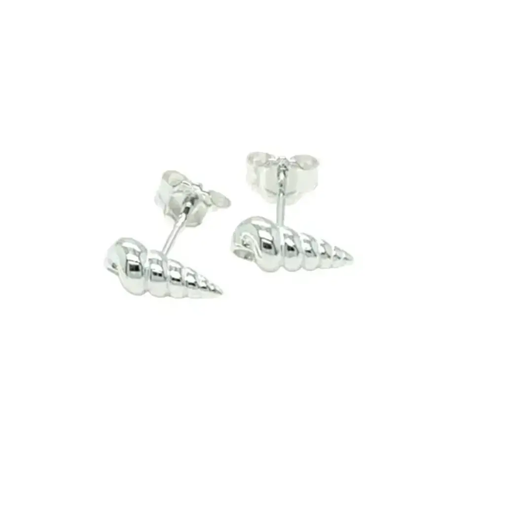 OCEANIA Silver Seashell Earrings