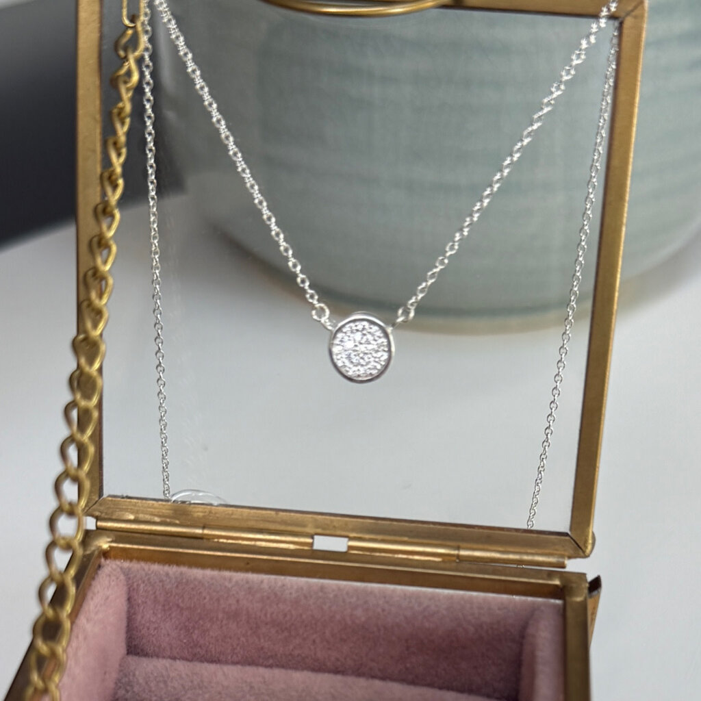 Silver Shimmer Sol Necklace