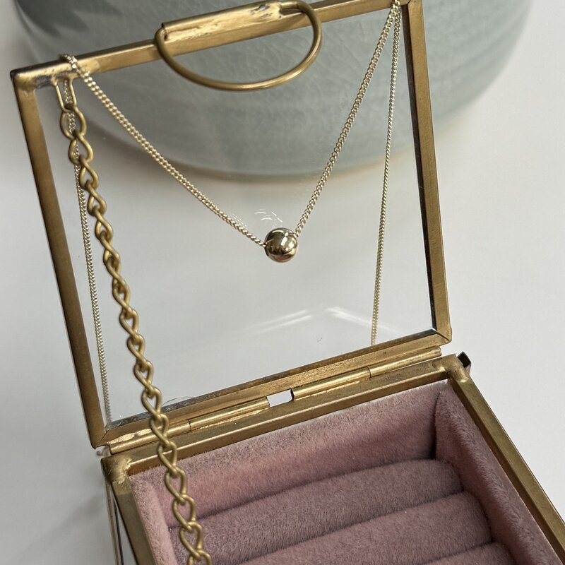 LILA Gold Floating Ball Necklace