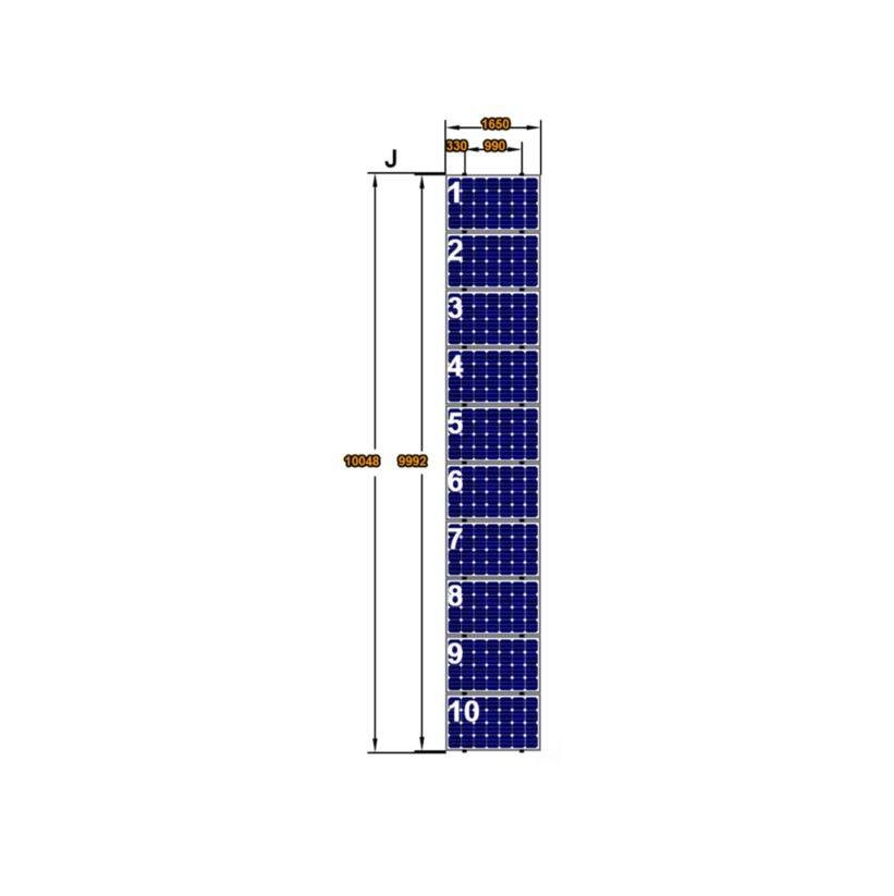 Complete Montageset 10 Panelen Landscape op Staaldak