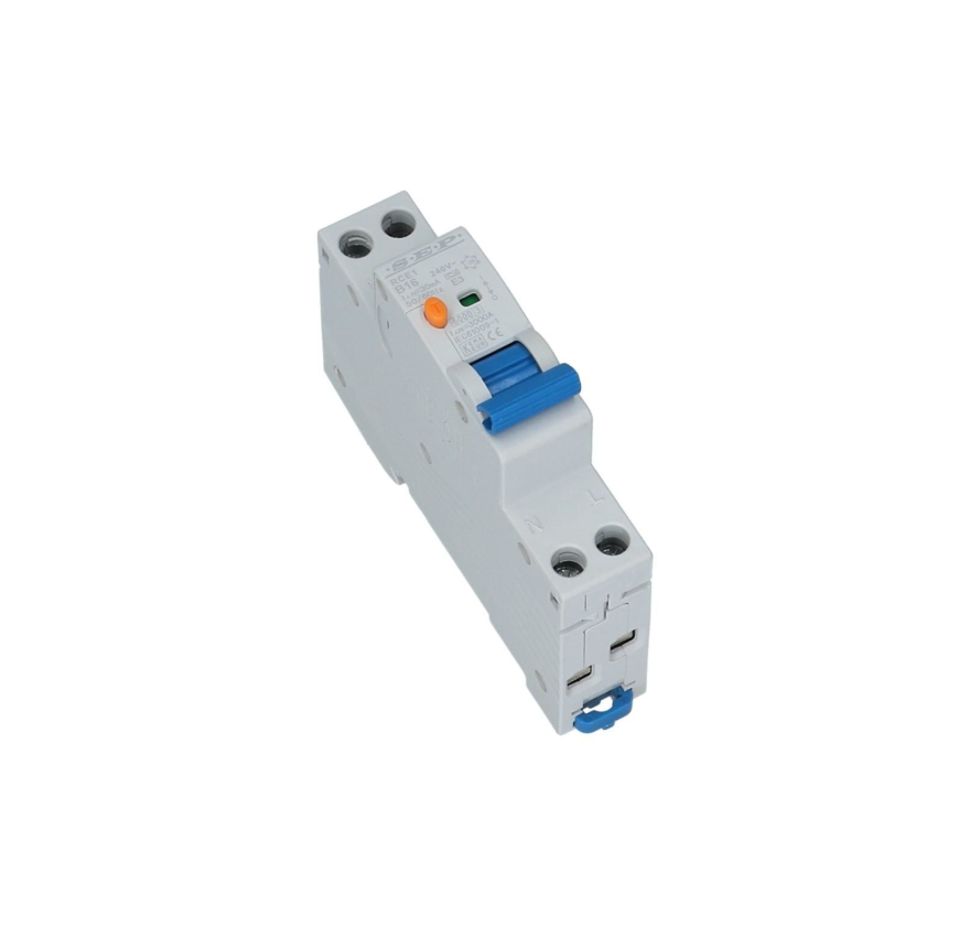 SEP 1-fase B Aardlek Automaat 30mA 25A