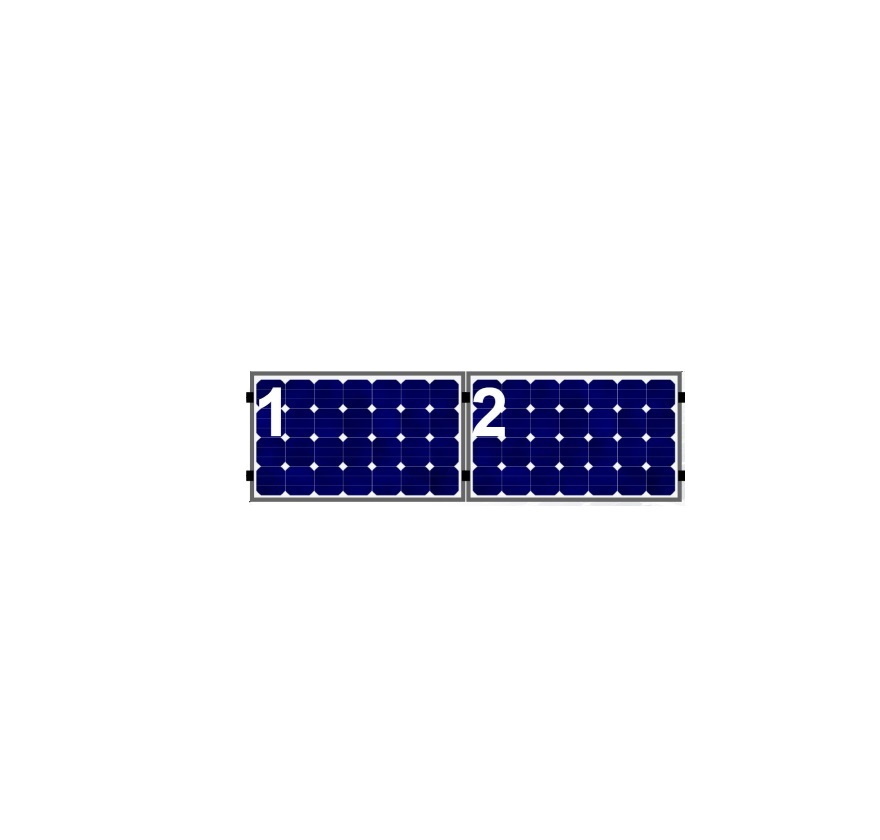 2 Panelen Landscape op Horizontale 0-230 Windzone I