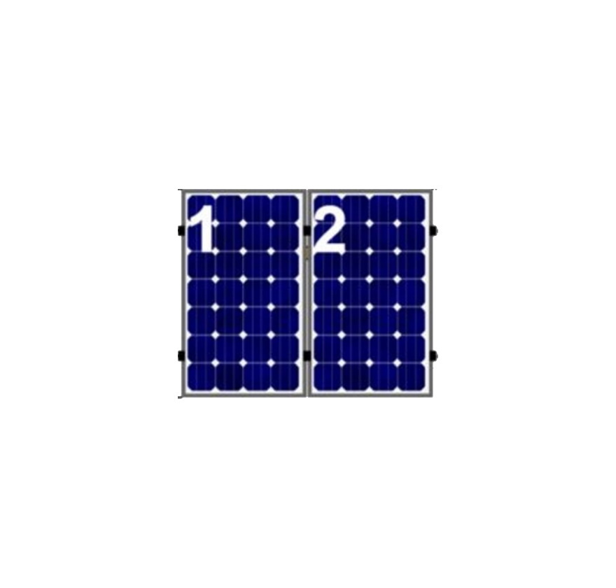 2 Panelen Portrait op Horizontale 0-114 Windzone I