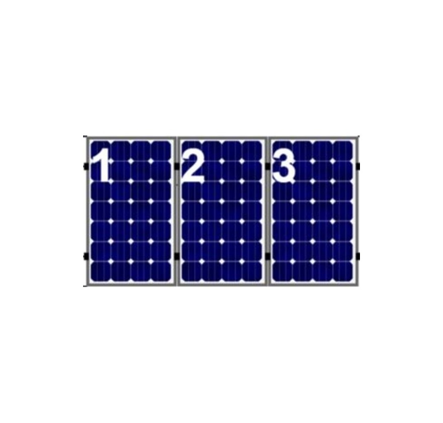 3 Panelen Portrait op Horizontale 0-114 Windzone I