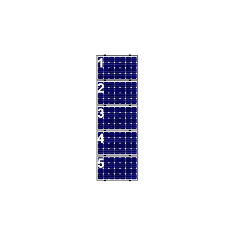 5 Panelen Landscape op Verticale 0-114 Windzone II